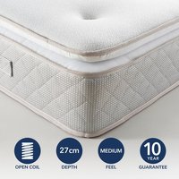 Fogarty Memory Foam Pillow Top Open Coil Mattress