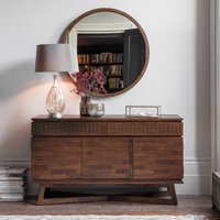 Barauni Boho Mango Wood 3 Door Sideboard