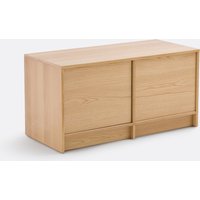 Oak Modular Low Sideboard, 2 Doors, Senssia