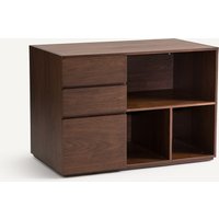 Working Walnut-Veneered Double Unit