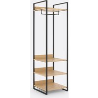 Hiba Modular Wardrobe Unit with 3 Shelves & A Hanging Rail