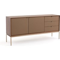 Delina Walnut & Leather Sideboard