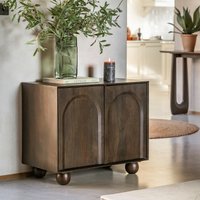 Akron Arch Mango Wood Sideboard with Ball Feet