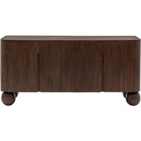 Sanford Mango Wood Sculptural 4 Door Sideboard