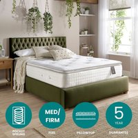 Aspire Luxury 5000 Pocket Climate Cool Wool Pillowtop Mattress