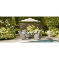 Hampshire 4S - 4 Seat Dining Set - Grey