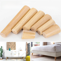 1pcs Solid Wood Legs for Furniture Replacement Straight Feet Cabinet Bed Sofa Dressing Table Chair