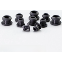 1/2/5/10/20Pcs Black Silicone Rubber Snap-on Hole Plug 2.5mm-50.6mm Blanking End Caps Seal Stopper
