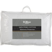 Willow Luxury 100% Cotton Mattress Protector, King Size