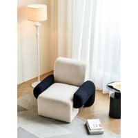 X&D Nordic Lamb Velvet Light Luxury Single Sofa Designer Creative Living Room Balcony Lazy Internet