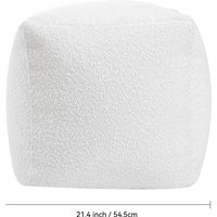 【Lifeideas】 Comfy Lazy Bean Bag Pouf Cover Without Filler Outdoor Waterproof Beanbag Pouf Ottoman