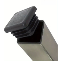 10 Pieces 20mm Square Plastic Table Feet Cap,inserts,caps for metal tubing,hadware