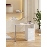 【Sheonly】3 Drawers Manicure Table for Beauty Salon and Home