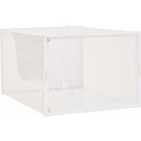 X&D Thick Side Sliding Door Magnetic Buckle Transparent Foldable Shoe Storage Box Shoe Cabinet